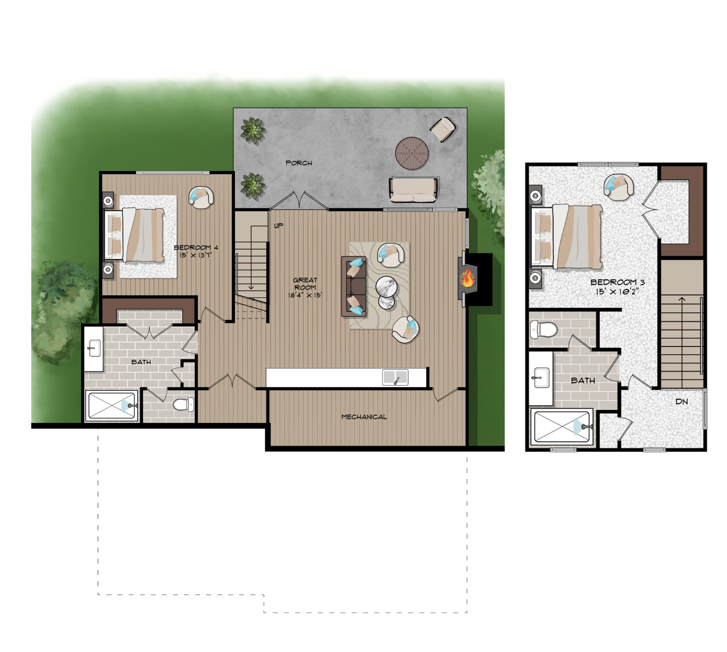 Lower & Upper Level